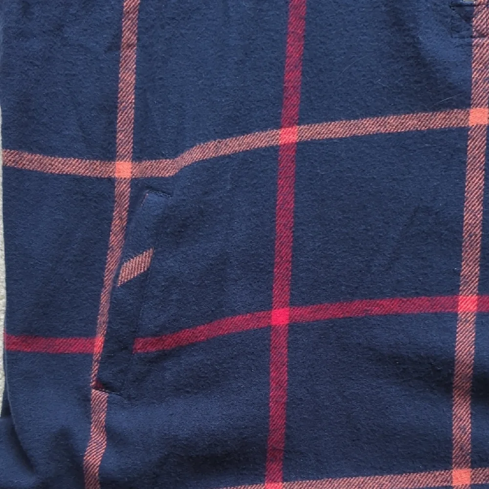 Sonoma Navy and Red Plaid Women's Top